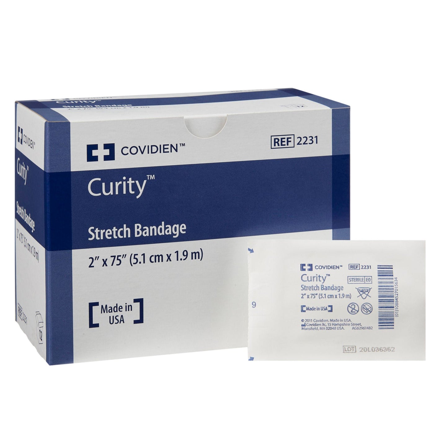 BANDAGE, GAUZE STRETCH STR 2"X75" (12/BG)