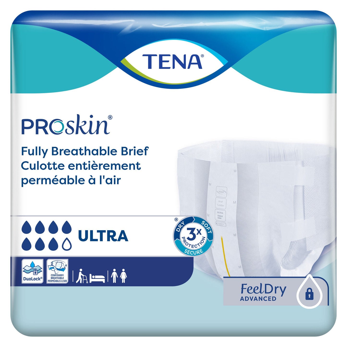 BRIEF, TENA PROSKIN ULTRA LG (20/BG 4BG/CS)