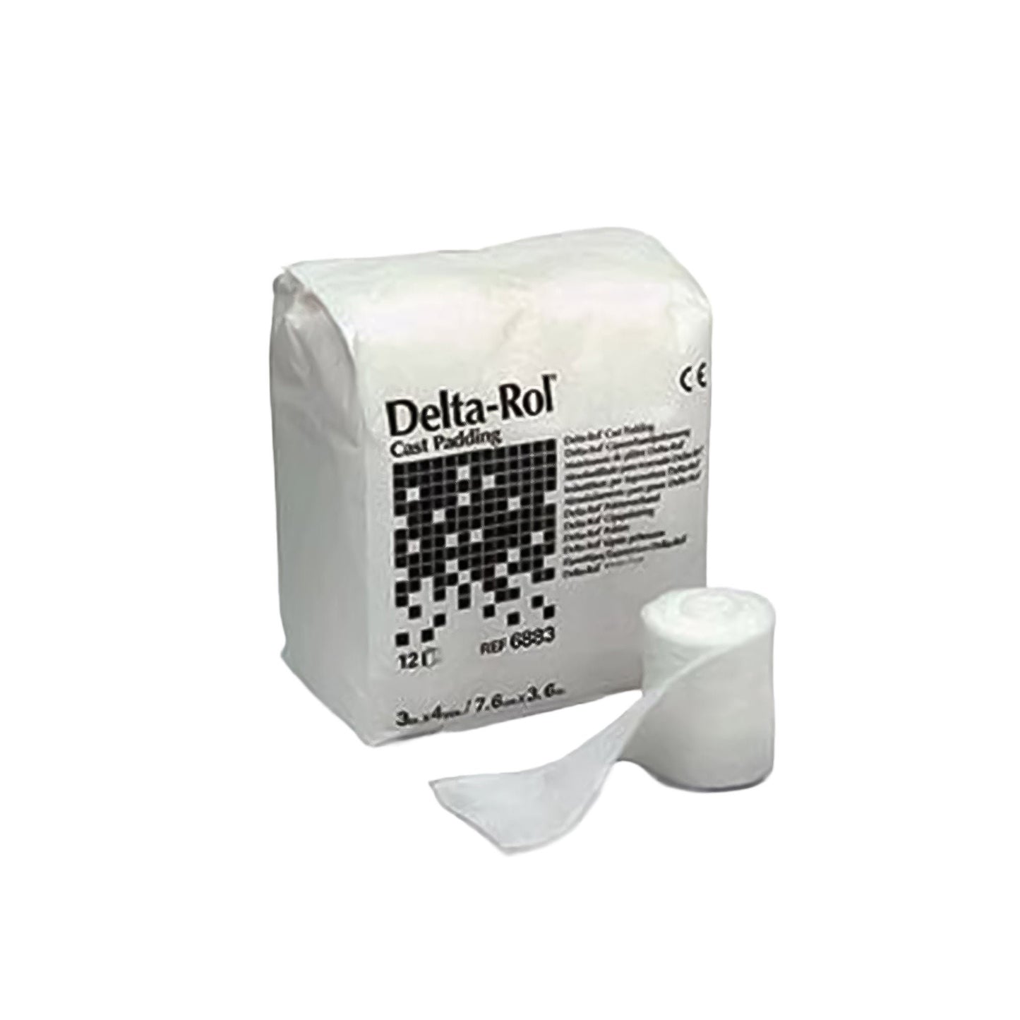 PADDING, CAST DELTAROL 4"X4YDS(12/BG)