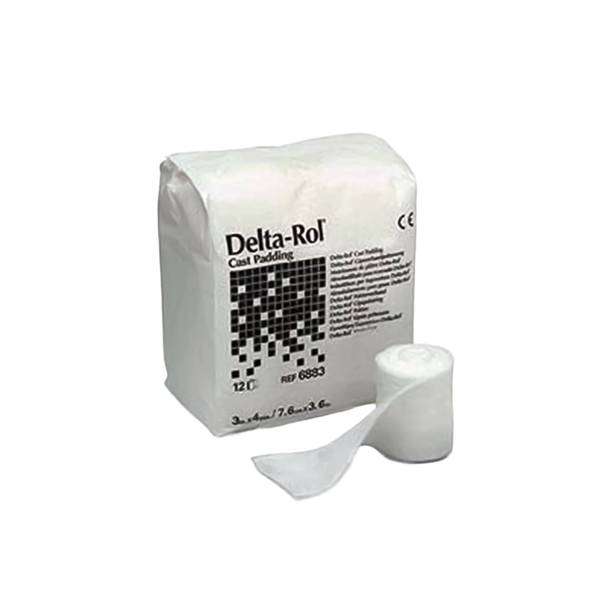 PADDING, CAST DELTAROL 4"X4YDS(12/BG)