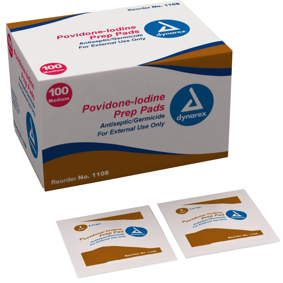 PREP PAD, POVIDONE MED (100/BX10BX/CS)