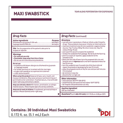 SWABSTICK, PREVANTICS PREP MAXI 5.1ML (30/BX 10BX/CS)