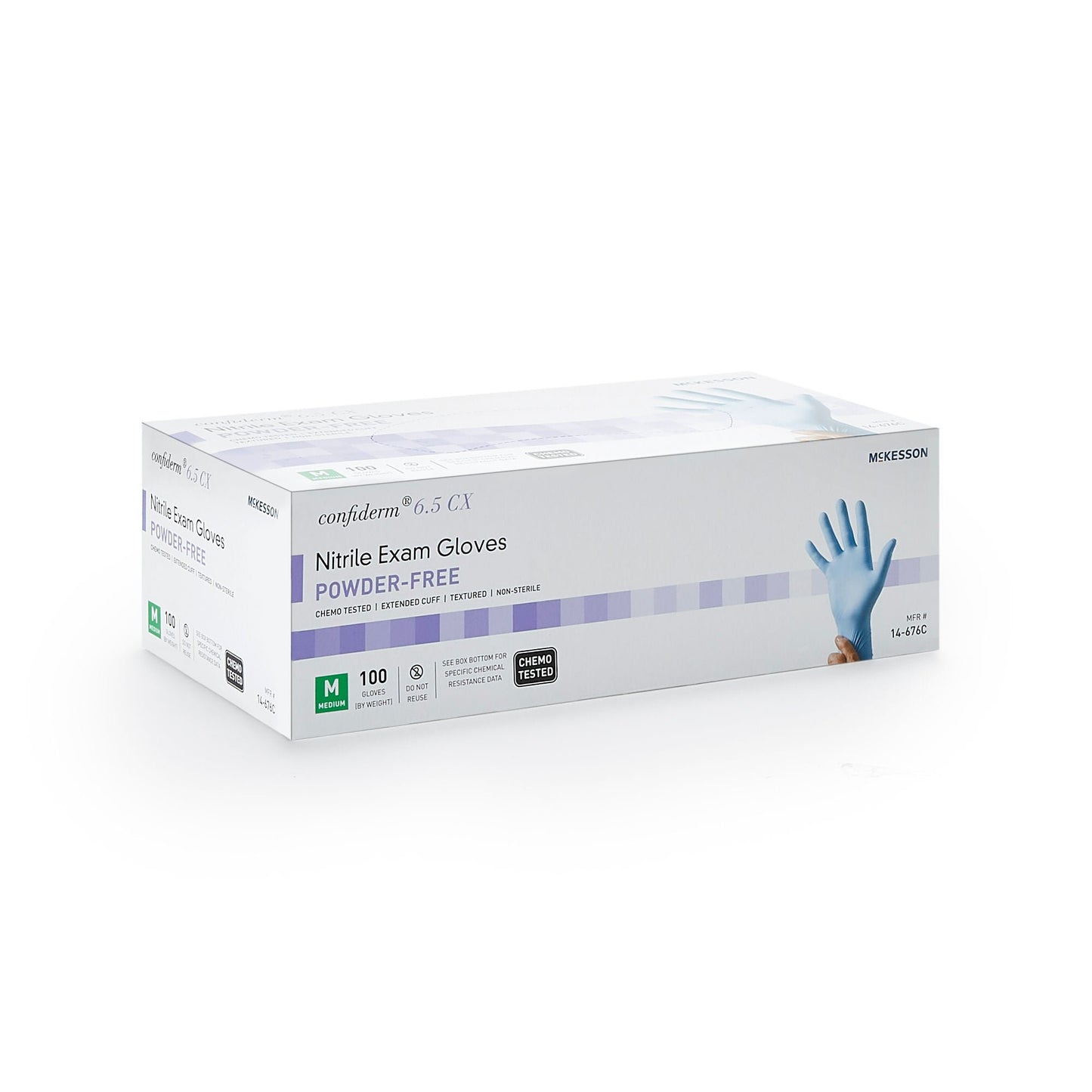 GLOVE, EXAM NTRL MED N/S EXTCFCHEMO 6.5CX (100/BX 10BX/CS)