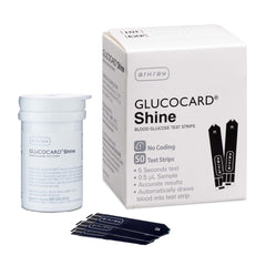TEST STRIP, GLUCOCARD SHINE (50/BX 12BX/CS)