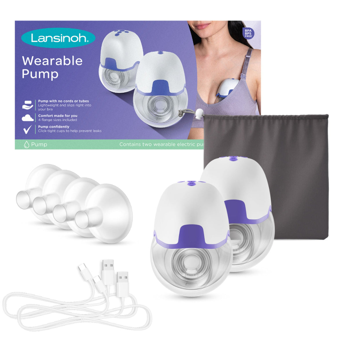 PUMP, BREAST WEARABLE LANSINOH(1/CS)