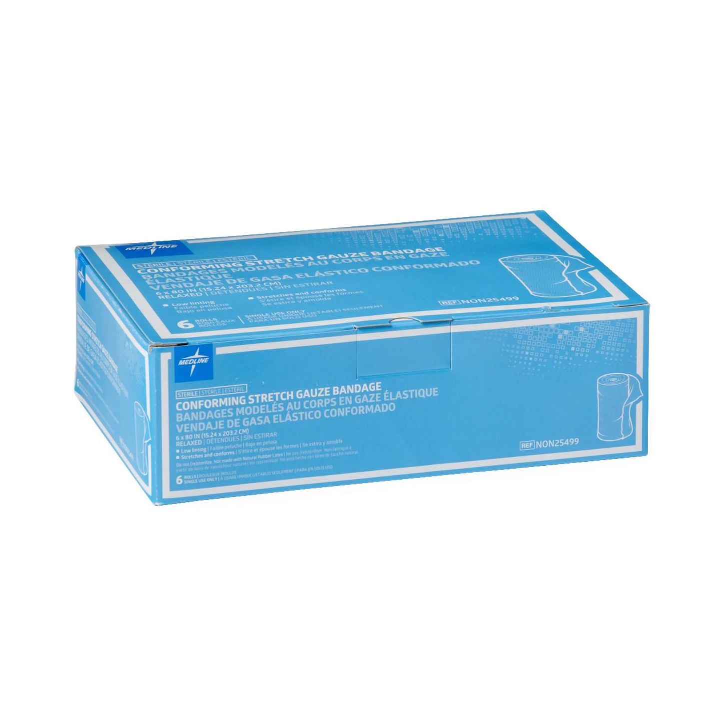 BANDAGE, GAUZE SOFFORM STR LF 6"X80" (6/BX 8BX/CS)