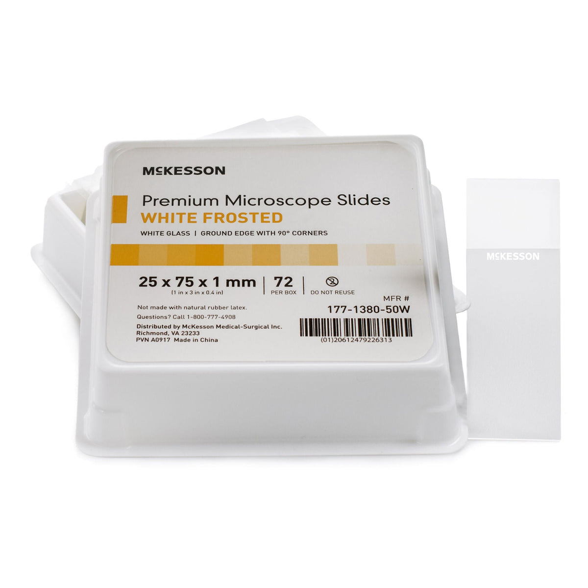 SLIDE, MICRO FROSTED WHT 25X75MM (72/BX 20BX/CS)