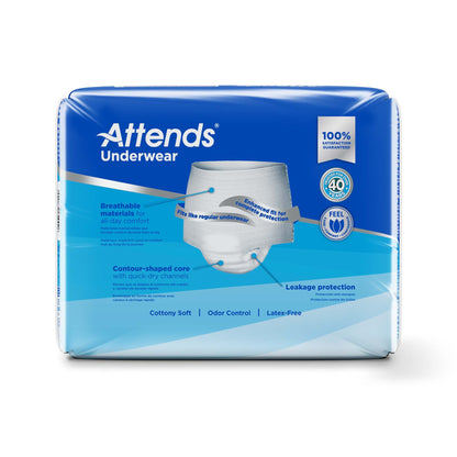 UNDERWEAR, ATTENDS MAX ABSRB LG (18/BG 4BG/CS)