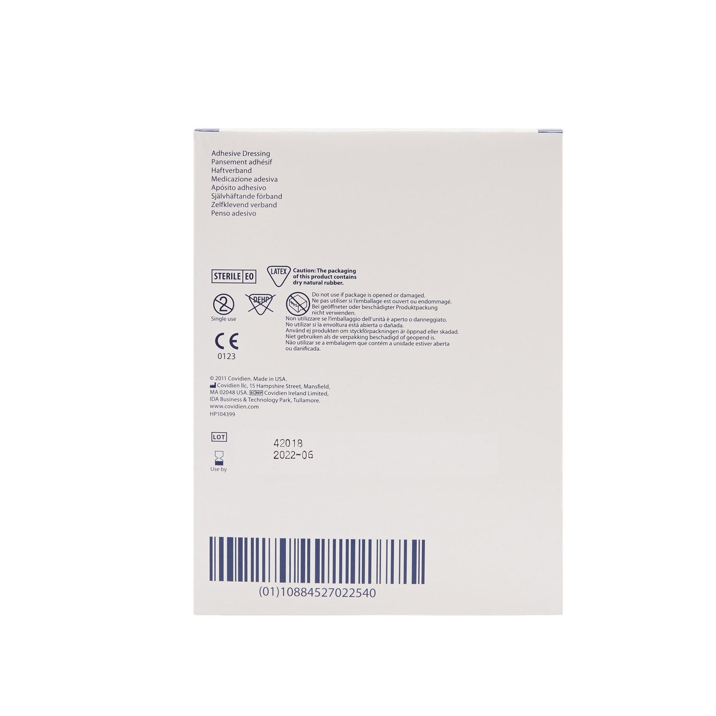 DRESSING, TELFA ADHSV STR 3"X 4" (100/CT) KENDAL