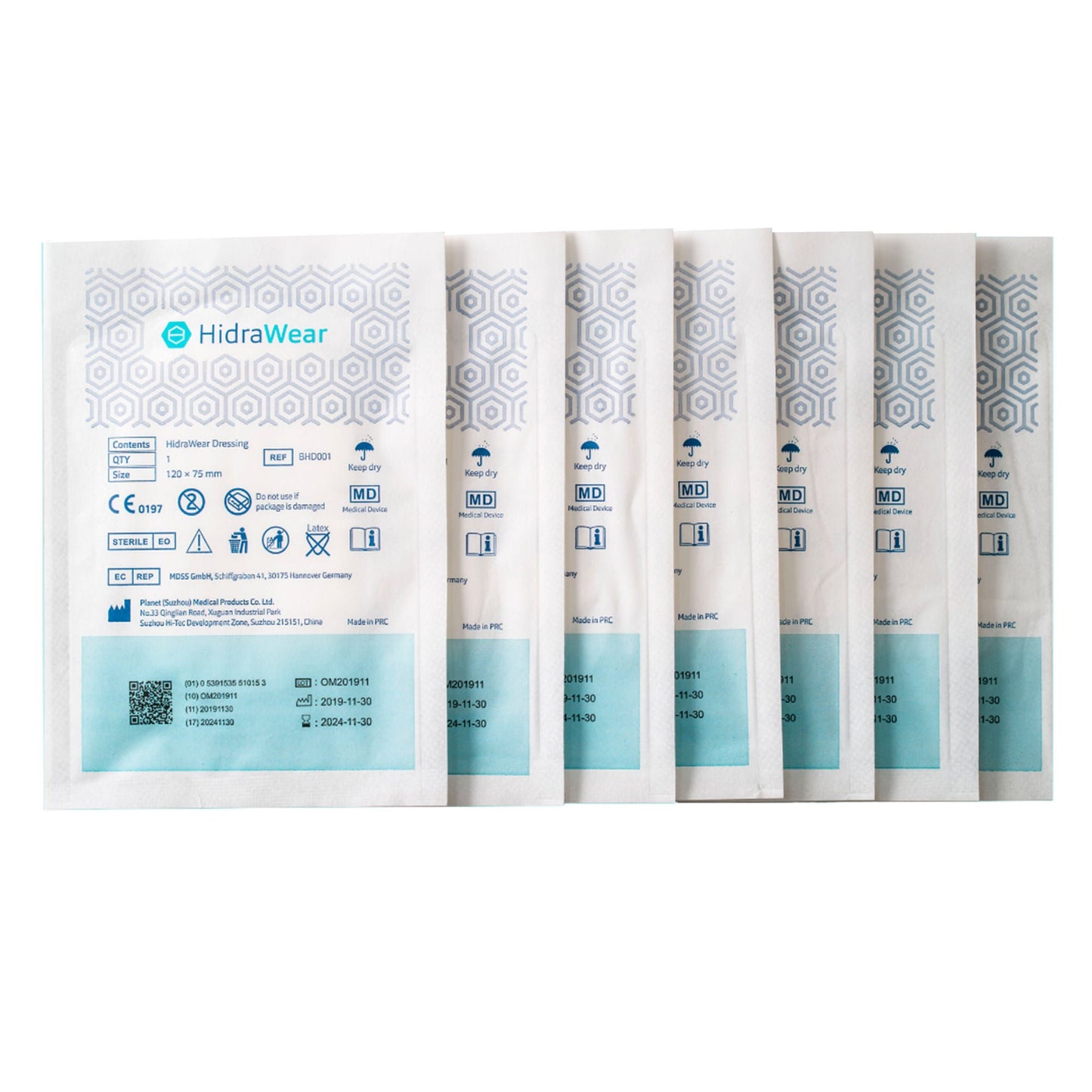 DRESSING, SUPERABSORBENT HIDRAWEAR 7.5X12CM (30/PK 24PK/CS)