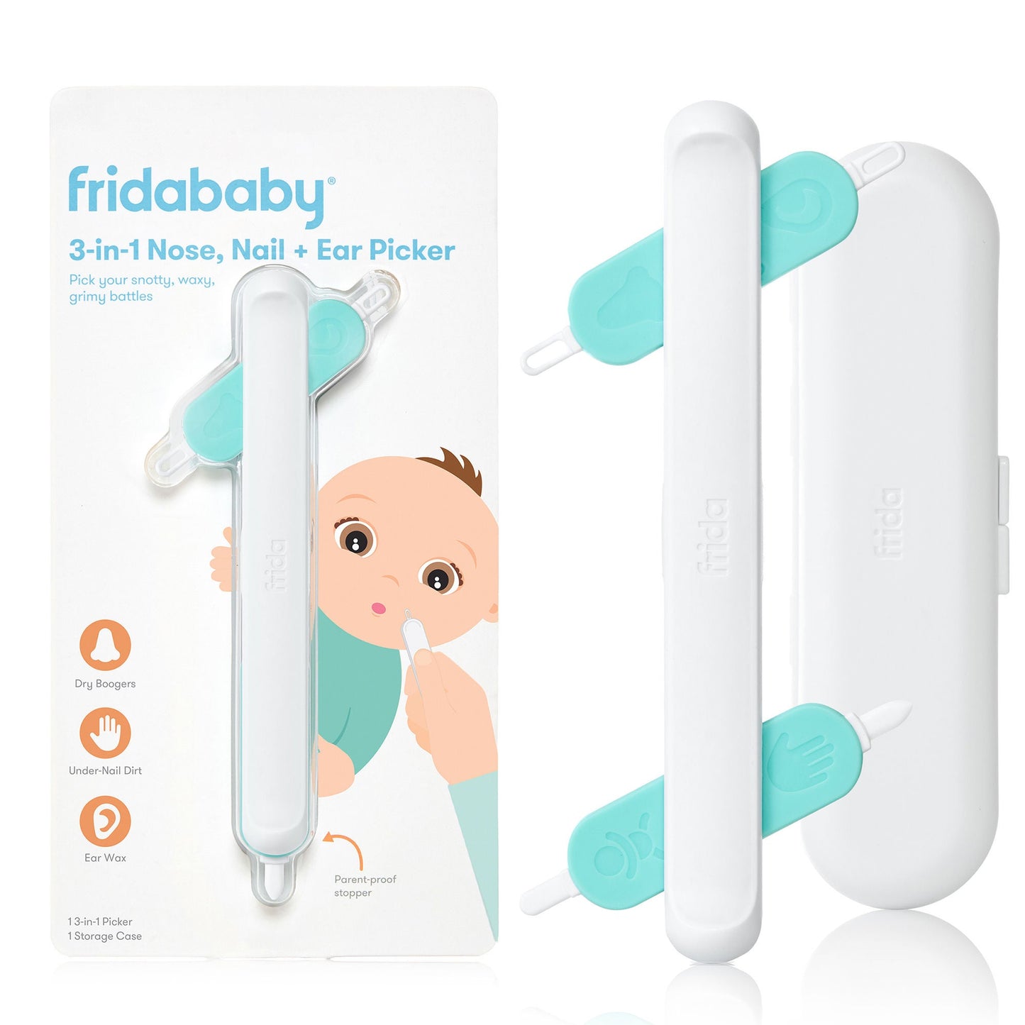 PICKER, 3-IN-1 NOSE NAIL & EAR(12/CS)