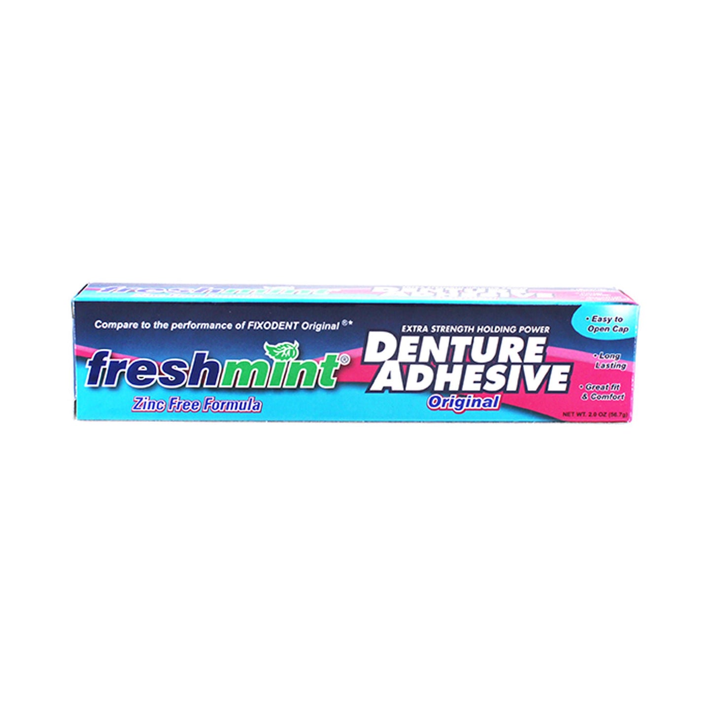 ADHESIVE, DENTURE FRESHMINT 2OZ (72/CS)