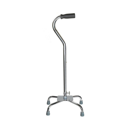 CANE, QUAD/LG BASE ALUM CHROME(4/CS)
