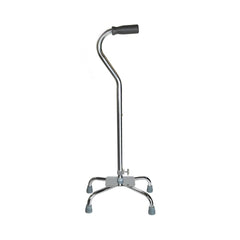CANE, QUAD/LG BASE ALUM CHROME(4/CS)