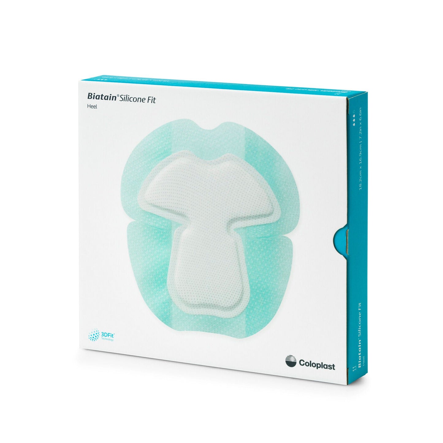 DRESSING, FOAM SILICONE FIT BIATAIN HEEL 7.2X6.6" (5/BX)