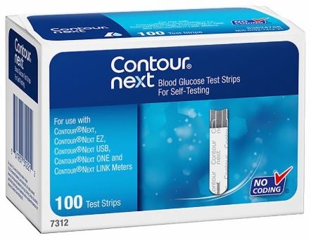 CONTOUR GLUCOSE STRIP 100BX 100/BX 12BX/CS NEXT EZ