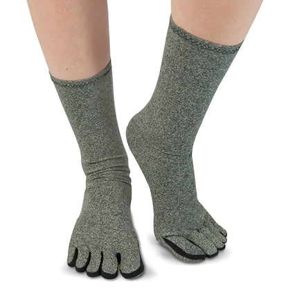 SOCKS, ARTHRITIS IMAK MILD COMPRESSION SOFT GRY LG