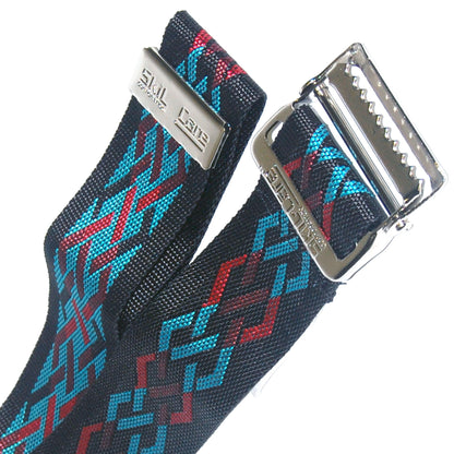 BELT, GAIT GEO PATTERN B 2"X6"W/METAL BUCKLE