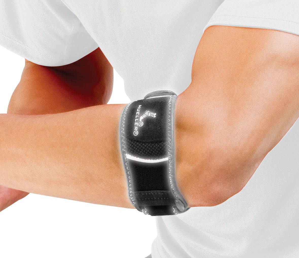 ELBOW BRACE, TENNIS PREMIUM HG80 LF BLK SM/MED