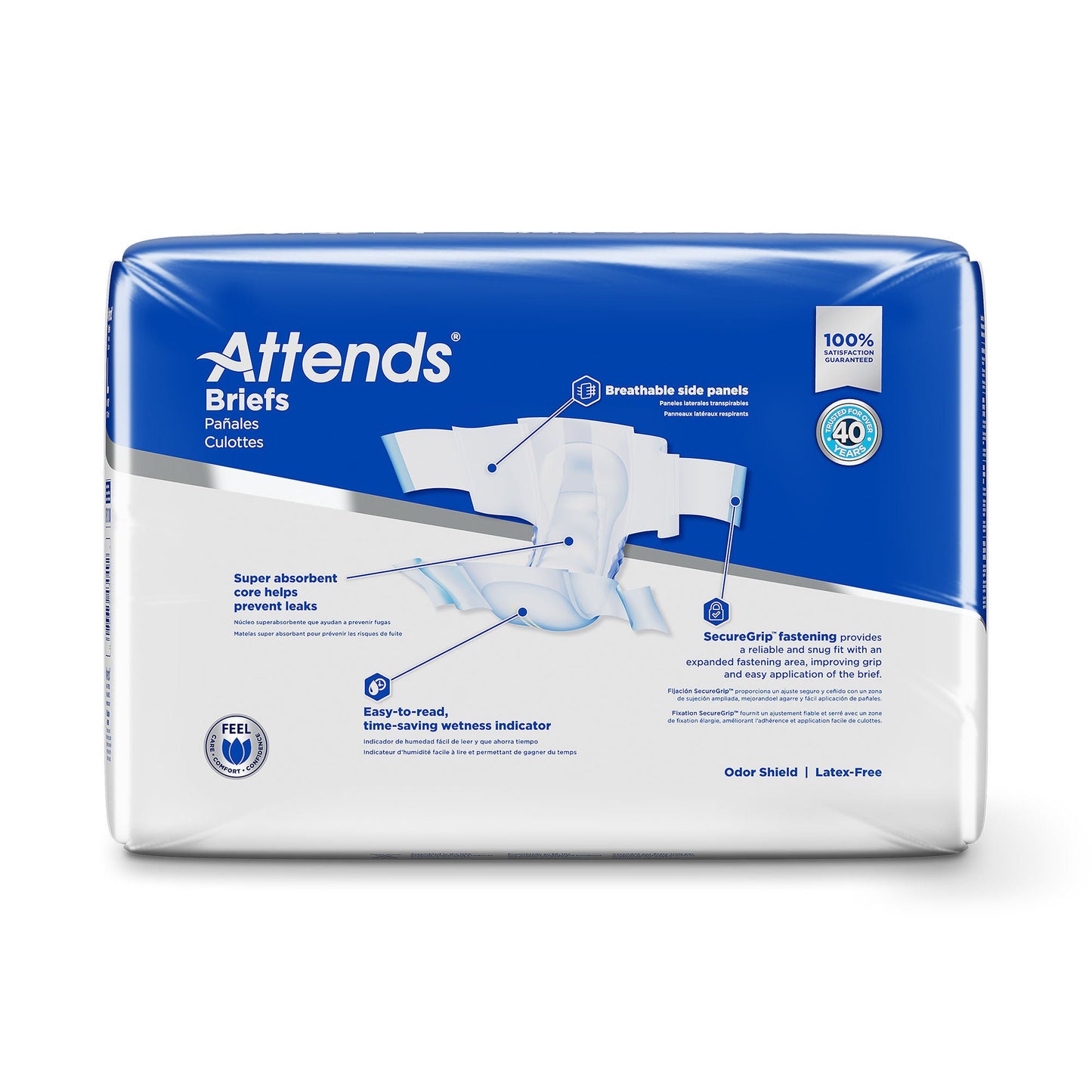 BRIEF, ATTENDS XHEAVY ABSORBENCY LG (25/BG 4BG/CS)