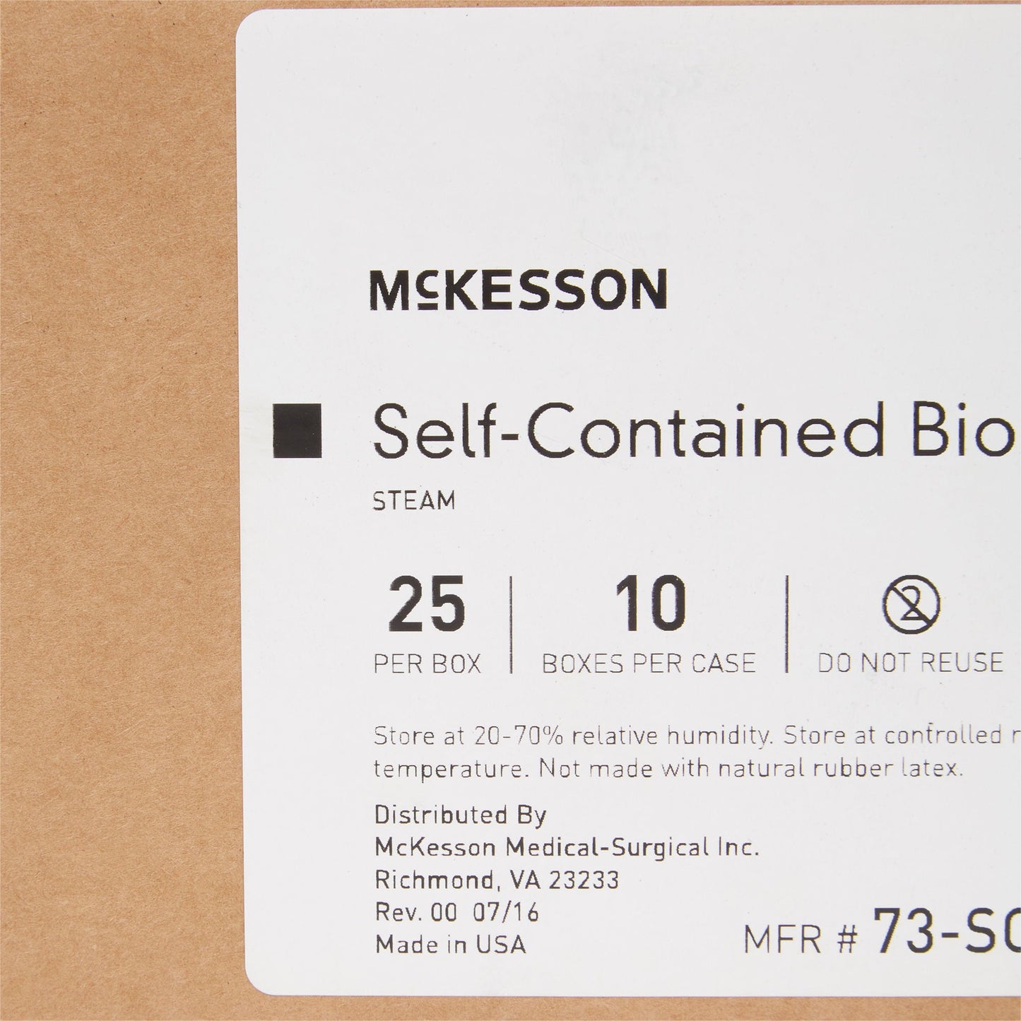 INDICATOR, BIOLOGICAL STEAM SLF-CONTAIN(25/BX 10BX