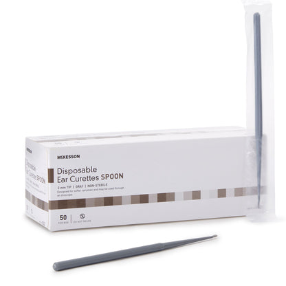 CURETTE, EAR SPOON GRY 2MM (50/BX 10BX/CS)