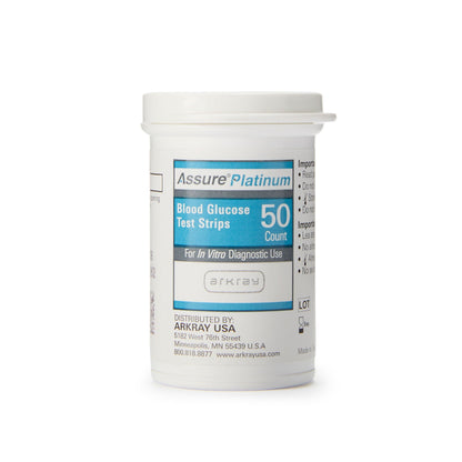 TEST STRIP, BLD GLUCOSE ASSUREPLATINUM (50/BX 12BX/CS)