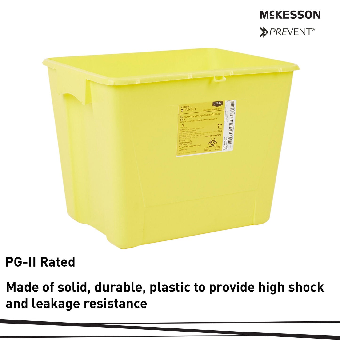 CONTAINER, SHARPS CHEMO YLW 8GL (9/CS)