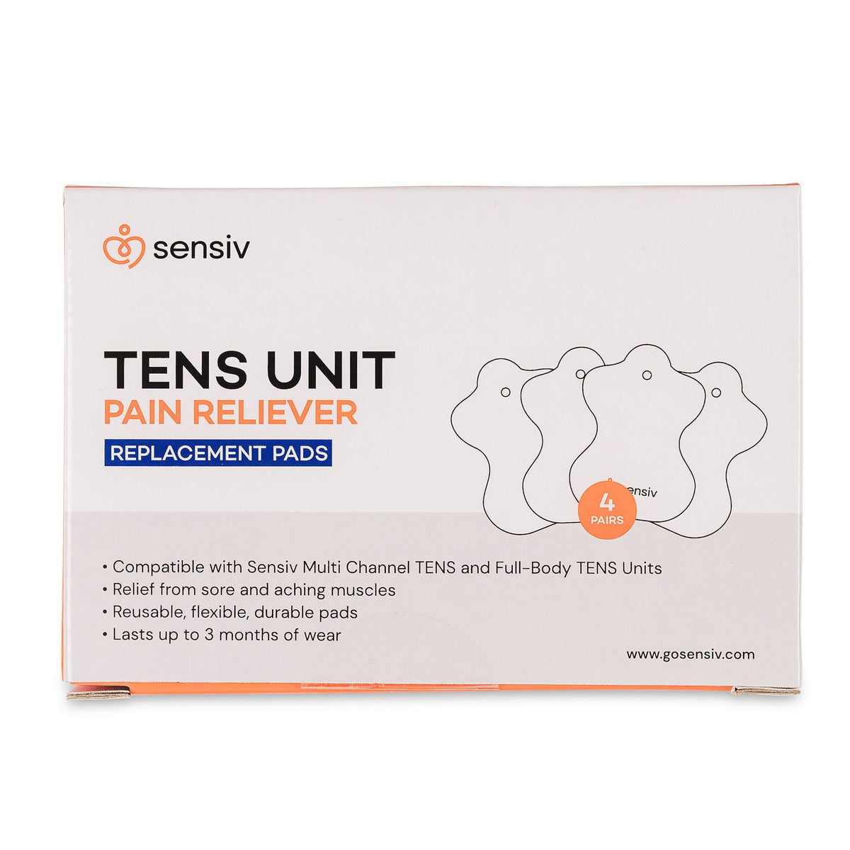 PAD, TENS UNIT SENSIV REPLCMNTSM (4PR/PK 40PK/CS)