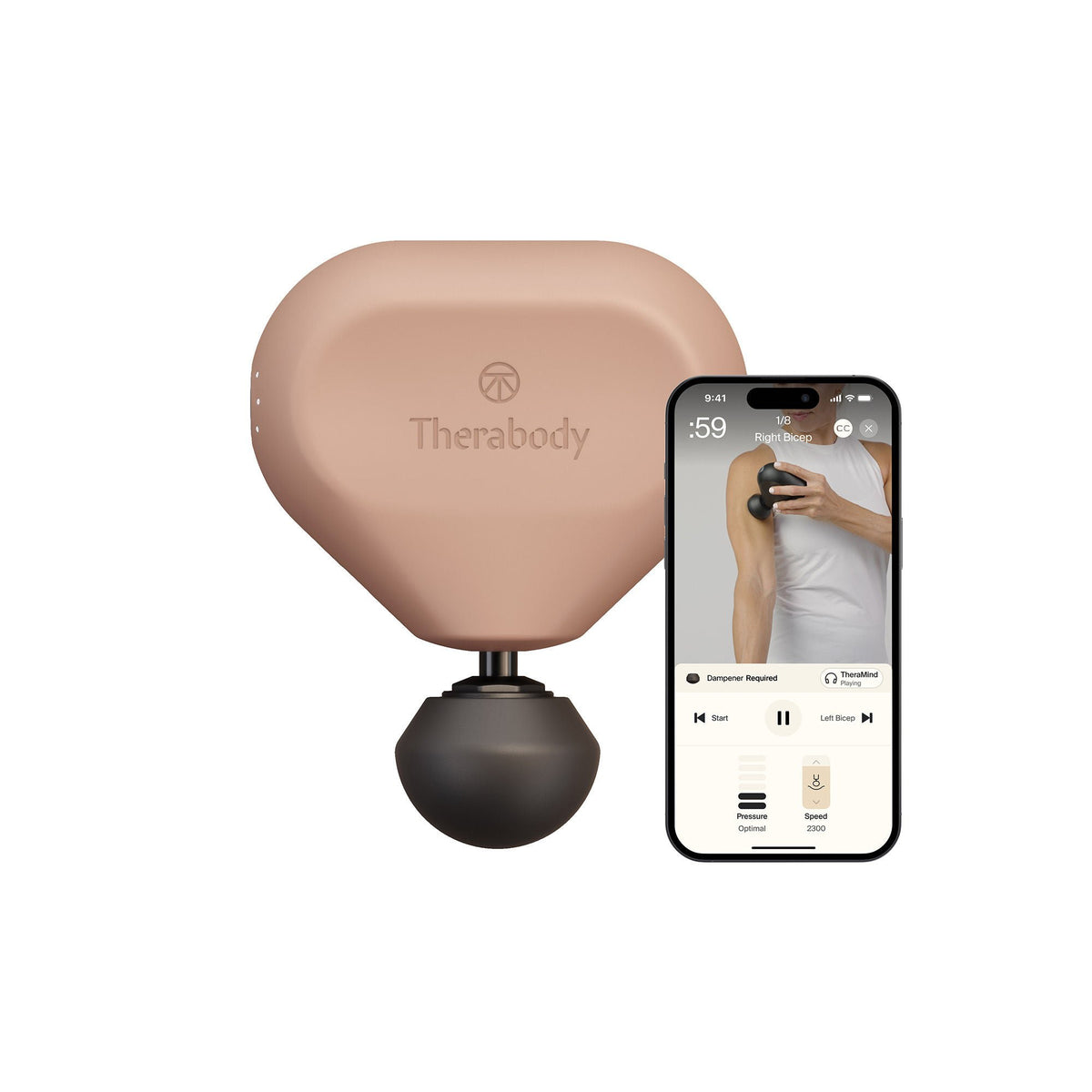 GUN, MASSAGE THERAGUN MINI 3.0DESERT ROSE