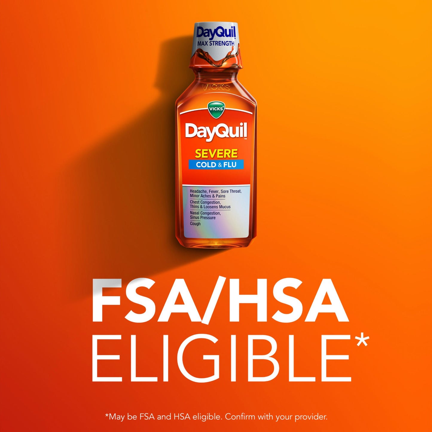 DAYQUIL, LIQ VICKS SEVERE COLD& FLU 8OZ