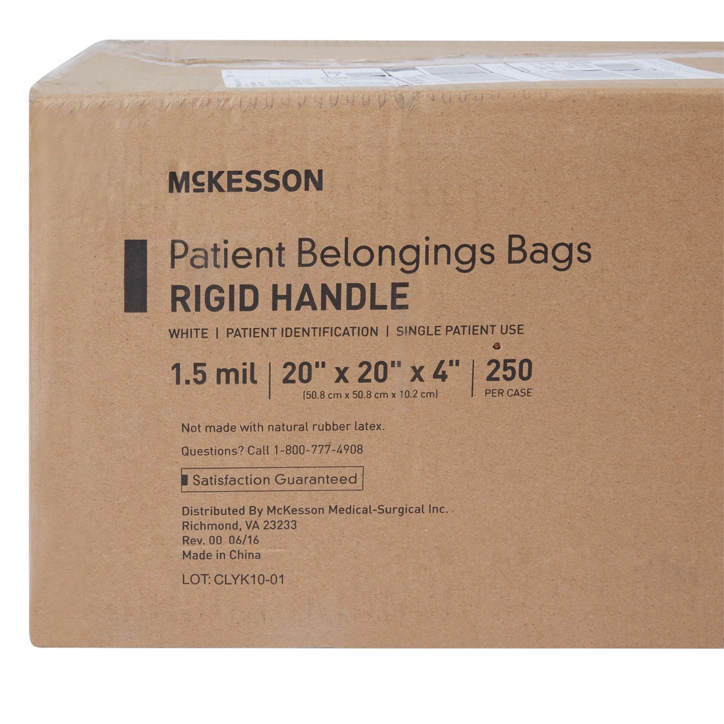 BAG, PAT HNDL 20X20X4 WHT (250/CS)