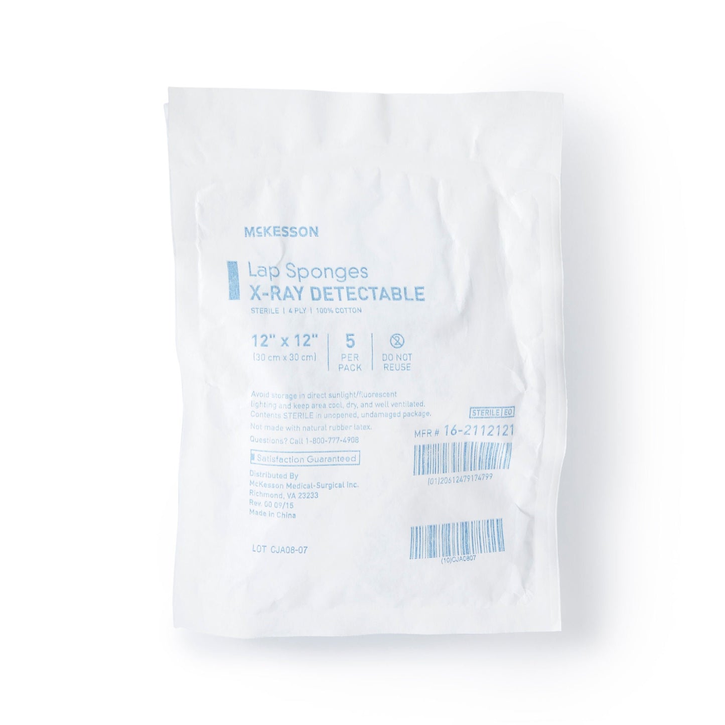 SPONGE, LAP 12X12 STR SFT (5/PK 40PK/CS)