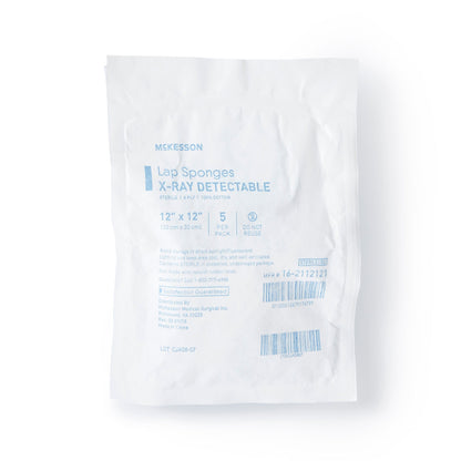 SPONGE, LAP 12X12 STR SFT (5/PK 40PK/CS)
