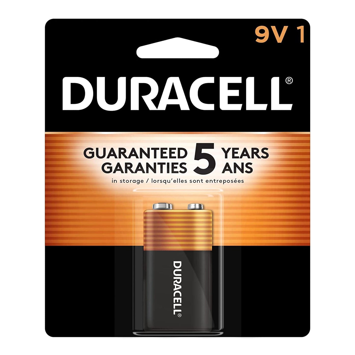 BATTERY, DURCELL ALKALINE 9V