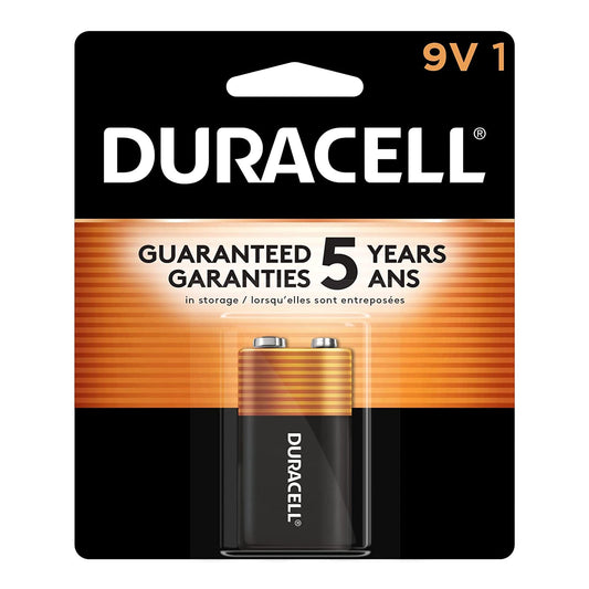 BATTERY, DURCELL ALKALINE 9V