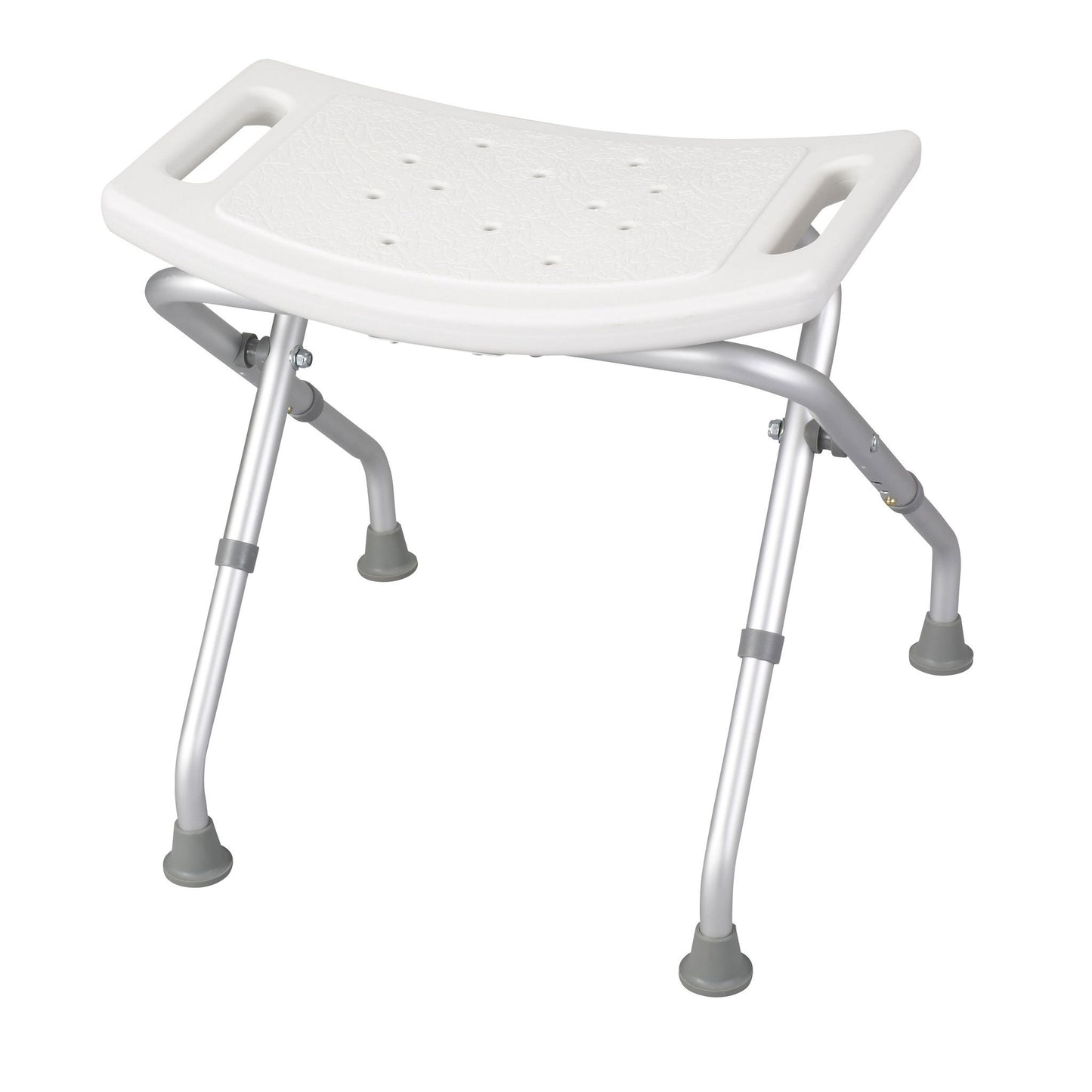 BENCH, BATH FOLDING ALUMINUM W/ANGLED LEGS