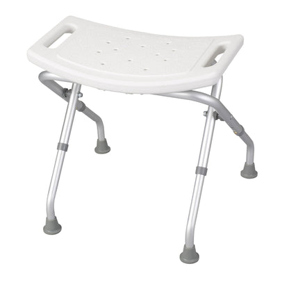 BENCH, BATH FOLDING ALUMINUM W/ANGLED LEGS