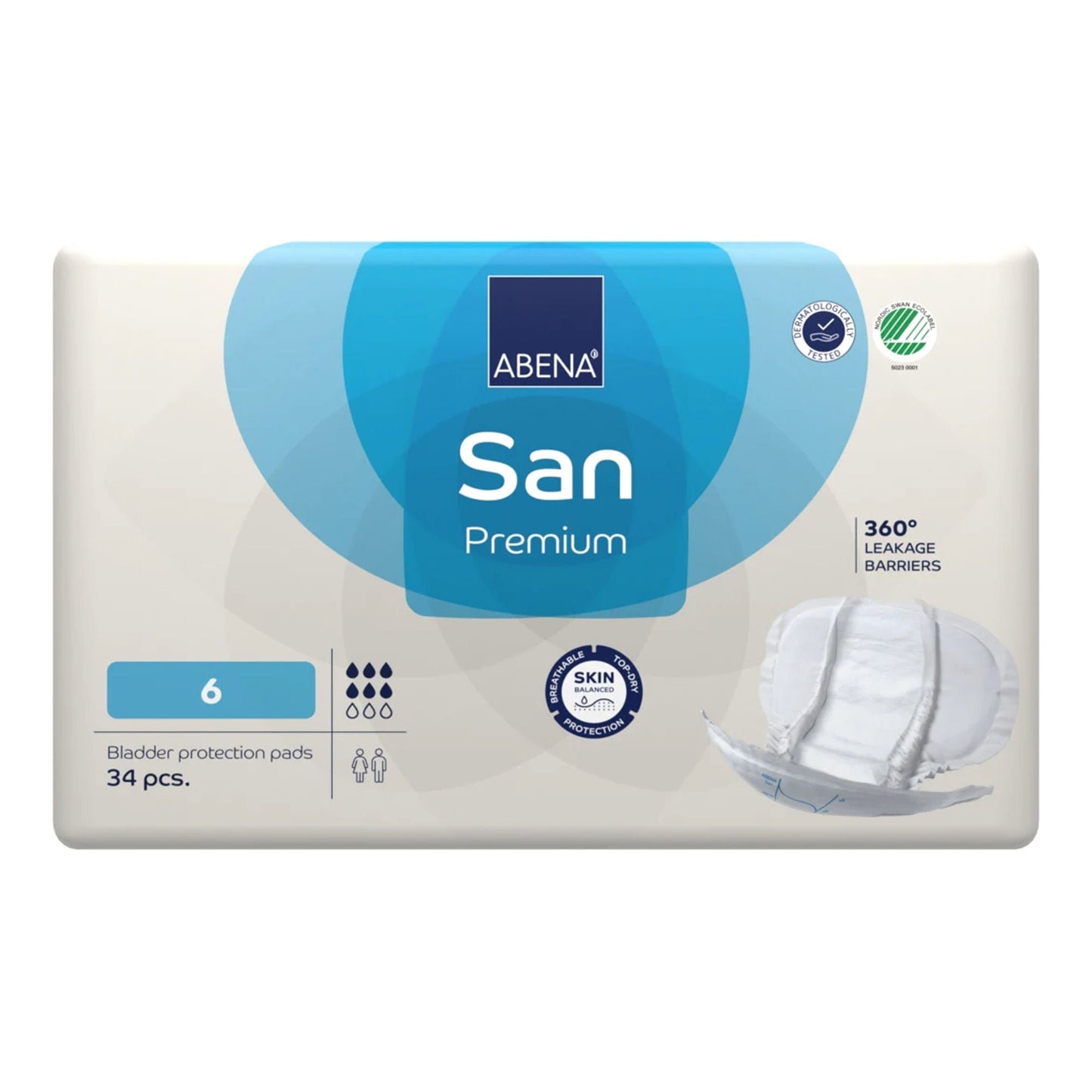 LINER, INCONT ABENA SANI PREM 6 (34/PK 3PK/CS)
