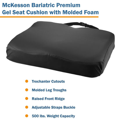 CUSHION, PREM W/C MOLDED GEL 22X18X3 (4/CS)