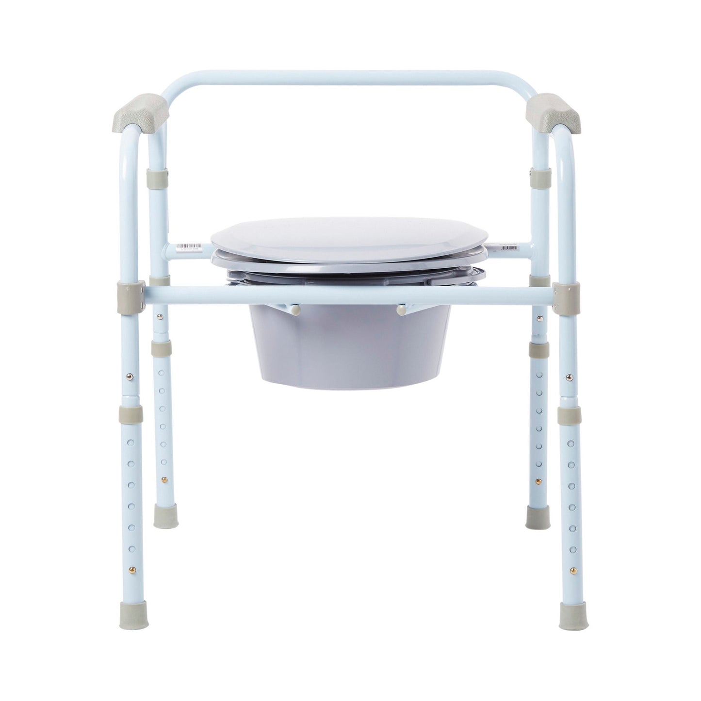 COMMODE, FOLDING STL FRAME BLU350LBS