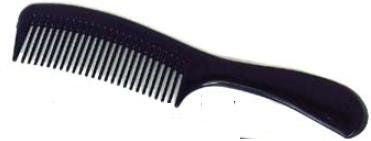 COMB, HAIR DAWNMIST BLK 7" (144/BG 10BG/CS)