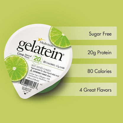 GELATEIN, PROSOURCE HIGH PROTEIN LIME 4OZ (36/CS)
