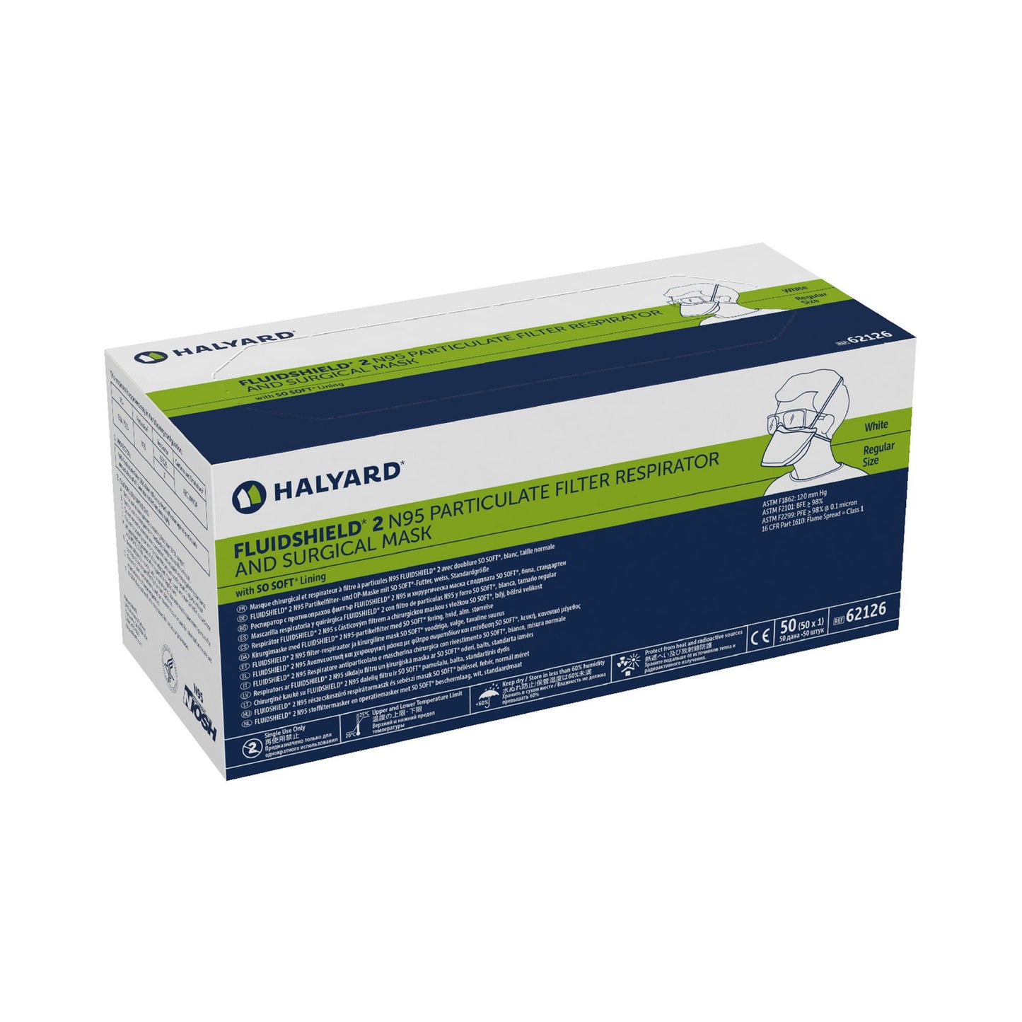 MASK, RESPIRATOR-DISP N95-MEDICAL ONESZ (50/BX 6BX/CS)