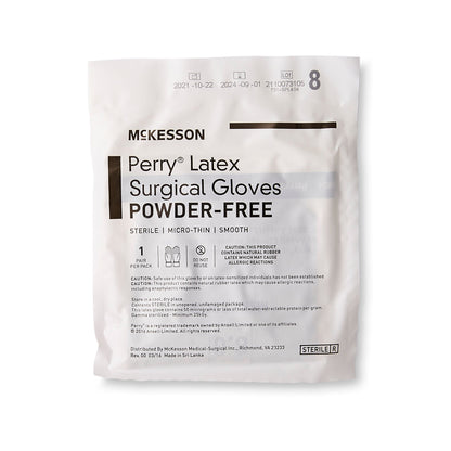 GLOVE, SURG LTX 8.0 STR2 SMTH MICROTHIN (50PR/BX 4BX/CS)