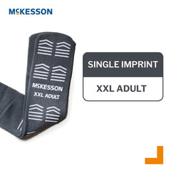 SLIPPER, TERRY SNGL IMPRINT GRY ADLT 2XLG (48PR/CS)