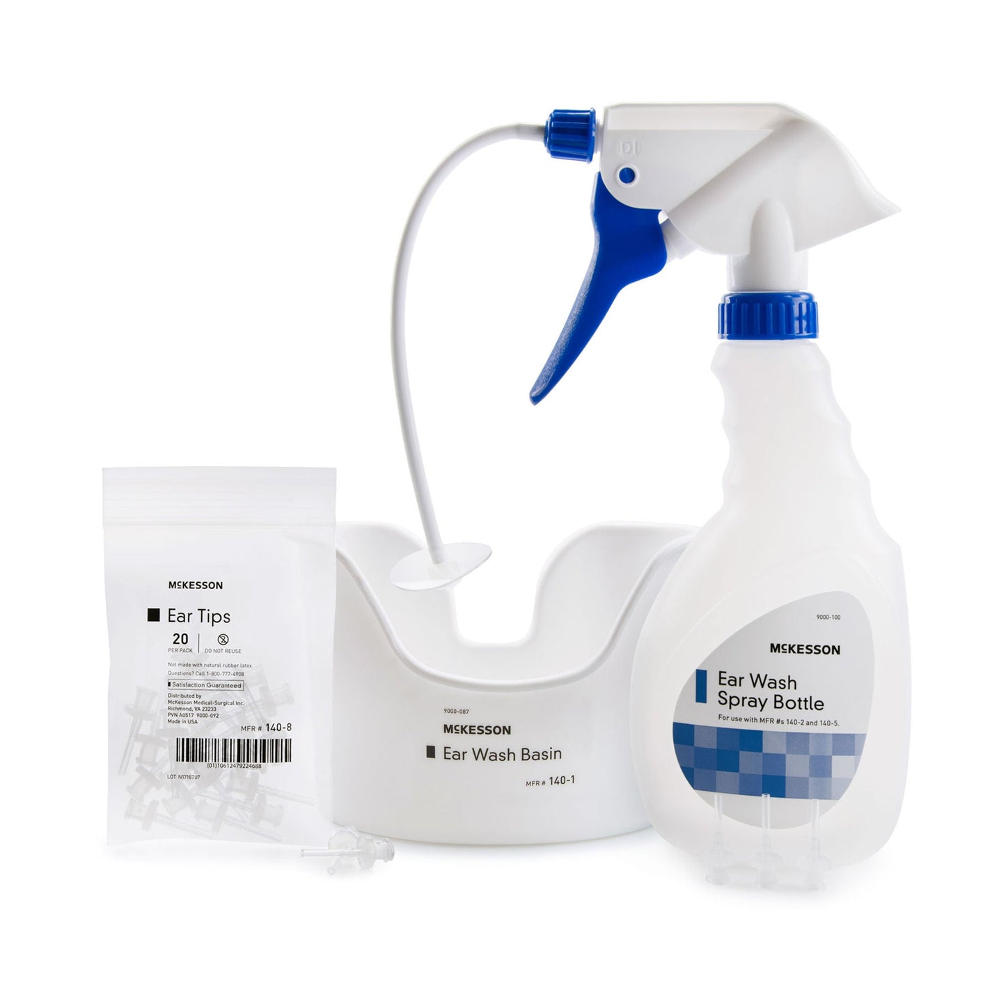 EAR WASH KIT, FLX TU/BASIN/20TIPS (1KT/BG 10BG/CS)