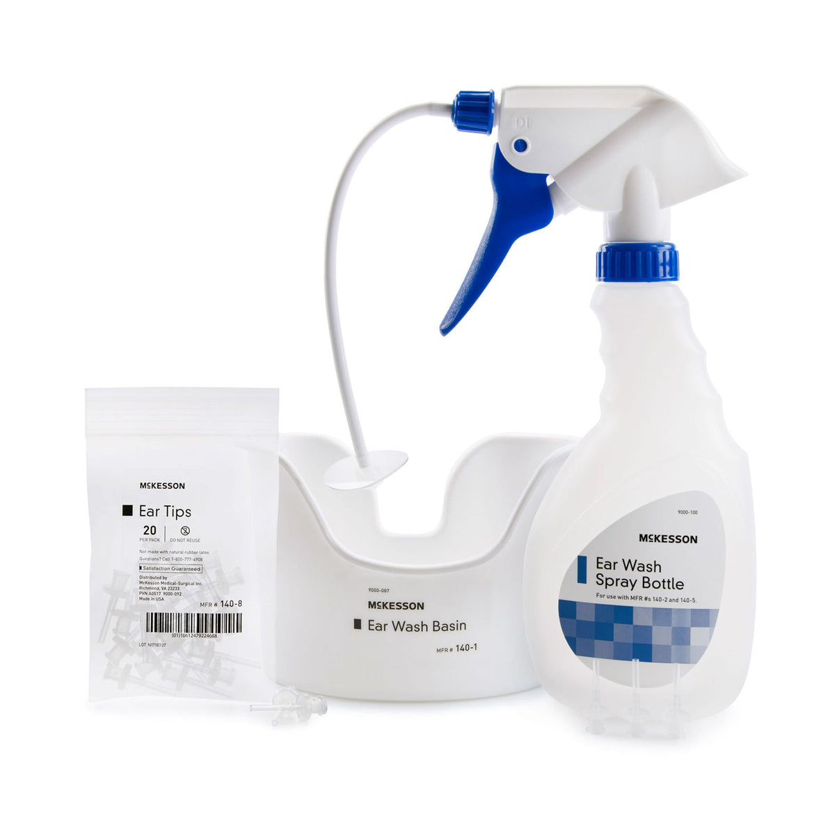 EAR WASH KIT, FLX TU/BASIN/20TIPS (1KT/BG 10BG/CS)