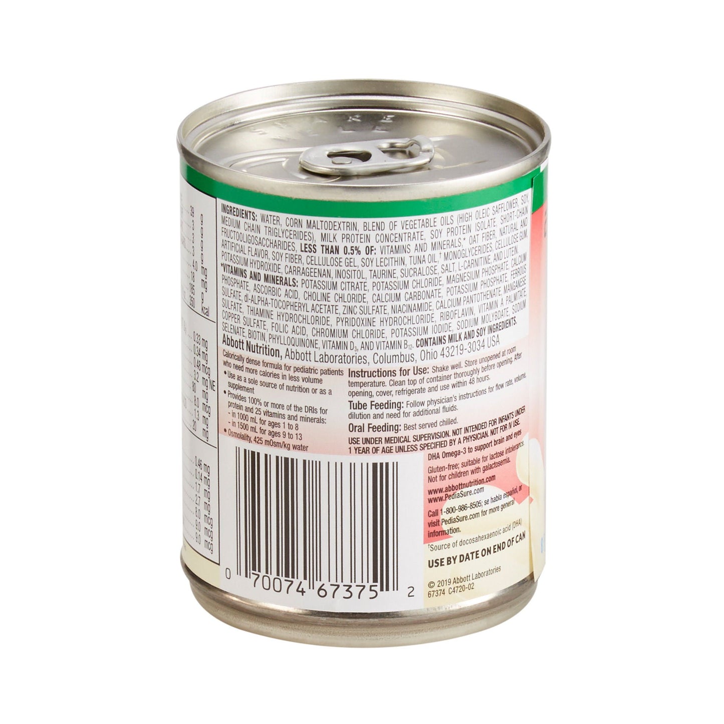 PEDIASURE, W/FIBER VAN 1.5 CAL8OZ (24/CS)