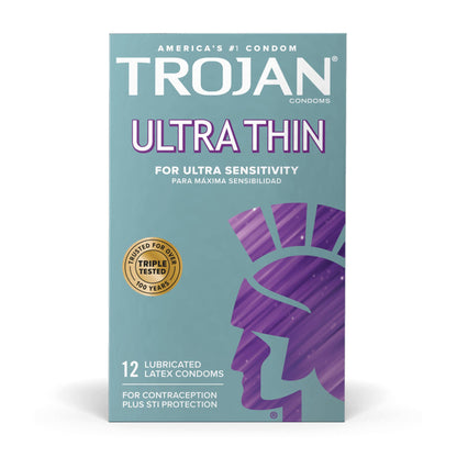 CONDOM, TROJAN ULTRA THIN LUBRICATED (12/BX)